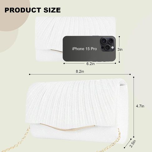 Clutch Purses for Women Formal Dressy Evening Bag Handbags Crossbody Bag for Wedding Cocktail Prom Party Elegance Charm in Kuwait