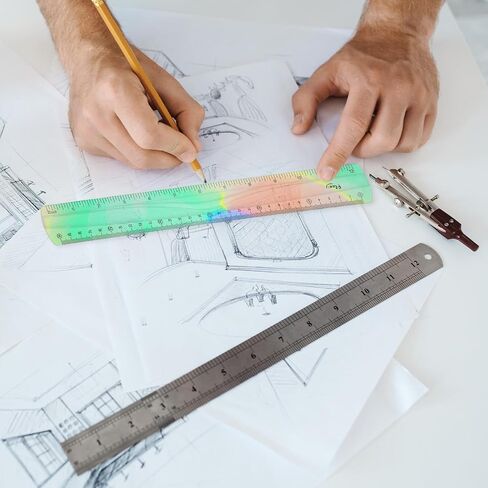3 قطع مسطرة مرنة، مسطرة ناعمة قابلة للانحناء مقاس 12/8/6 بوصة مقاس 15/20/30 سم مسطرة ذات حافة مستقيمة مقاومة للكسر مساطر بلاستيكية ملونة لطلاب المدارس والفصول الدراسية والمكتب والبالغين in Saudi Arabia