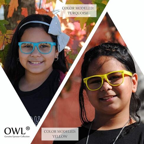 OWL 10 Pcs Bulk Kids Nerd Glasses, UV Protected Childrens Non Prescription Clear Lens Fake Toddler Glasses in Saudi Arabia