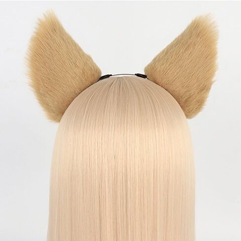 Gorou Ears and Tail Set Game Cosplay Headdress Fox Ears Headband Furry Fursuit Costume Accessories in Saudi Arabia