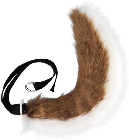 Gorou Ears and Tail Set Game Cosplay Headdress Fox Ears Headband Furry Fursuit Costume Accessories in Saudi Arabia