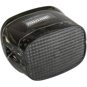 ‎Eagle Lights Flashing Strobe Squareback LED Tail Brake Light Kit for Harley Davidson - with Plate Window/Red Lens
