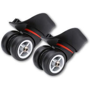 Dilwe Suitcase Wheels 2Pcs, Luggage Wheels Replacement Travel Suitcase Accessory (W042 S)