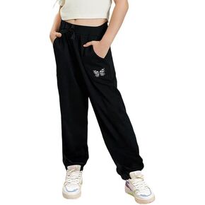 Girls Tie Dye Sweatpants Cotton Jogging Pants with Side Pocket for Trendy Fall Outfits