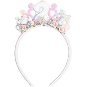 Mermaid Birthday Crown Tiara - Mermaid 2nd Birthday Alice Crown Headband.