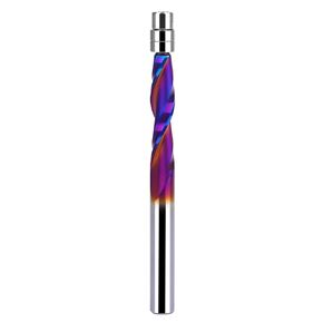 Up & Down Cut Spiral Flush Trim Router Bit 1/4 Inch Shank 1/4 Inch Cutting Diameter, CNC Router Bits End Mill for Wood Cutting, Slot Mortise, Engraving