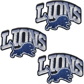 Letter Lions Patch Iron On Sew On Embroidered Patches for Jacket Shirts Jeans Backpack Sewing Decorating DIY Craft 3.75 * 2.5IN