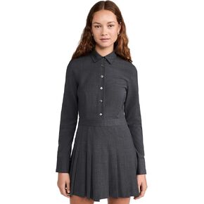 Theory Women's Pleated Skirt Mini Dress