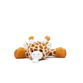 KINREX Baby Pacifier Holder – Soft Giraffe Stuffed Animal with Pacifiers Binky Clip for Newborn Babies, Boys & Girls, Preemie, Infant, Brown Measures 18 cm. / 7.09"