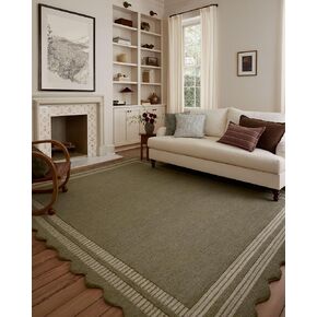 Loloi Chris Loves Julia Scottie Collection SCO-01 Ivory/Grey 2'-3" x 3'-9", .87" Pile Height, Runner Rug