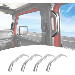 for 2024 Jeep JL A&B Pillar Grab Handle Trim Cover Compatible with Jeep Wrangler JL JLU Gladiator JT 2024 Pink Interior Accessories 4 pcs
