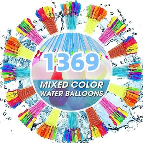 Summer Quick Fill Water Balloons Suitable for Adults and Children's Summer Cooling Total of 1369 Balloons in Saudi Arabia