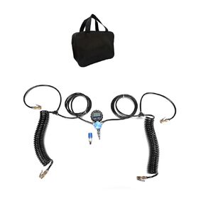 4 Tire Inflation/Deflation System,Lock-on Air Chuck Digital Tire Pressure Gauge,Connect to 4 Tires,Inflation Deflation at Once for Cars,Trucks,Offroads,Compatible with All Compressors and HPA Tanks