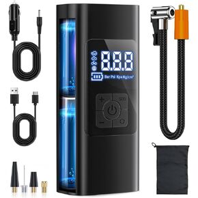 Tire Inflator Portable Air Compressor, Air Pump for Car Tires,150PSI Cordless Smart Tire Pump, 25000mAh 2X Fast Inflation for Car Tires