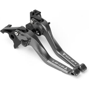 Motorcycle Short Brake Clutch Levers Compatible with Yamaha MT07/FZ07 2014-2019 2020 2021 2022 2023 | Front Shorter Levers Handles MT-07 MT 07 Accessories (Black)