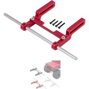 TRX4M Bumpers Mounts,CNC Aluminum Front Bumpers Mounts with Hex Screw Installation Tool for 1/18 RC Crawler TRX4M 97044-1 97064-1 97054-1 97074-1 Upgrades(Black)