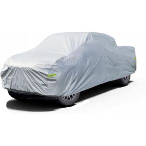 Truck Cover Waterproof Custom Fit GMC Sierra 1500-3500 Double 6.5' Bed (2014-2024), 7 Layers Heavyweight Pickup Car Cover Outdoor Indoor Sun UV Rain Snow Wind Protection.