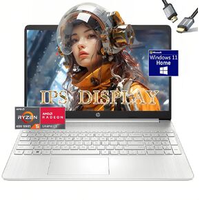 HP Victus Gaming Laptop, 15.6" FHD 144Hz Display, AMD Ryzen 5 8645HS, 32GB DDR5 RAM, 2TB SSD, NVIDIA GeForce RTX 4050 (6GB GDDR6), HDMI, Webcam, Backlit Keyboard, Wi-Fi 6, Windows 11 Home, Mica Silver