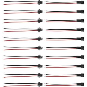 ECSiNG 10 Pairs SM-2Pin Connector Set Male and Female Plug Length 10CM Wire Connector for RC Models Battery Repair Led Strip Light Lamp Toys Model Making