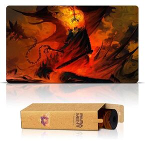 No Man Can Kill Me (Stitched) - MTG Playmat by Anato Finnstark, LOTR Lord of The Rings - Compatible with Magic The Gathering Playmat - Play MTG, YuGiOh, TCG - Original Play Mat Art Designs