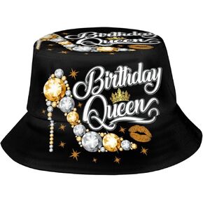 It's My Birthday Bucket Hat for Women Men，Funny Birthday Sun Hat Packable Outdoor Fisherman Cap Gift for Birthday Party