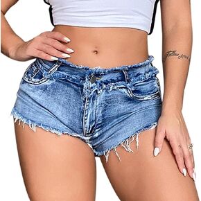 Women Sexy Cut Off Distressed Low Waist Denim Shorts Hot Pants