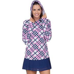 IBKUL Athleisure Wear UPF50+ Sun Protective Icefil Cooling Sonika Print Long Sleeve Hoody – 16653
