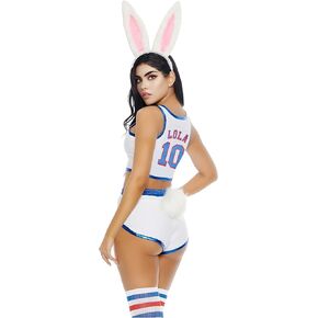 Women Lola #10 Jersey 90s Space Movie Cosplay Sports Halloween Top&Shorts Costume Outfit XS-XXL