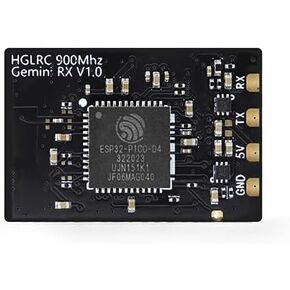 جهاز استقبال HGLRC ELRS Gemini RX ثنائي التنوع 2.4 جيجا هرتز جهاز استقبال ExpressLRS نانو مع سلاسل RX مزدوجة 2 هوائيات TXCO Tech لطائرة بدون طيار FPV Tiny Whooh Quadcopter