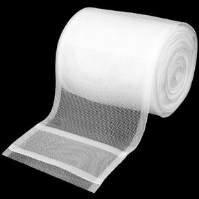 OIIKI 9.8 Yards Translucent Curtain Pleating Tape, White Polyester Sewing Tape Curtain Accessory