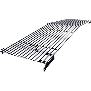 APS Premium Stainless Steel Polished Chrome 8x6 Horizontal Billet Grille Insert Compatible with Chevy GMC C K Pickup 1981-1987 & 81-88 Blazer Suburban Jimmy Stacked Lights Main Upper N19-S20058C