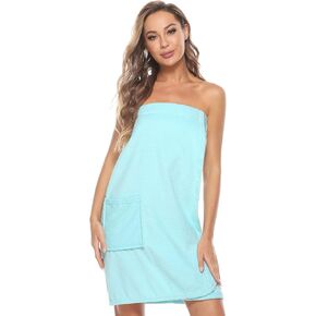 Knuffnee Women's Bath Wrap Towel Shower Spa Body Wrap Adjustable Closure Bathrobe