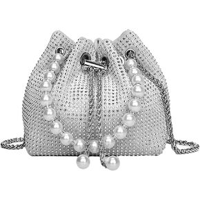 VONCOSS Chic Rhinestone Purse for Women Sparkly Clutch Evening Bag Glitter Mini Handbags Bling Hobo for Wedding Party Club in Kuwait