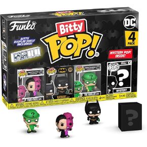 Funko Bitty Pop! Batman 85th Anniversary: Mini Collectible Toys 4-Pack - Two-Face™ - Batman Forever™, Batman™ - Forever, The Riddler™ - Batman Forever™, & Mystery Chase Figure (Styles May Vary)