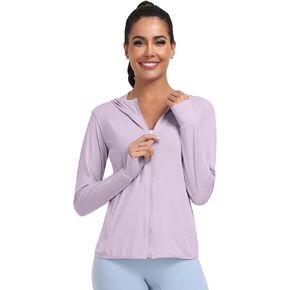 Women's UPF 50+ Sun Protection Hoodie Jacket Women Long Sleeve Sun Shirt Lightweight Jacket SPF UV Protection Shirts
