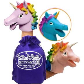 مجموعة هدايا كاملة لدمى اليد القابلة للتمدد من شيلينغ يونيكورن باللون الوردي والأرجواني والأزرق المخضر مع حقيبة تخزين ماتي توي ستوب - 3 عبوات in Kuwait