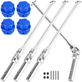 RC Drive Shaft Axles (Front Rear) Upgrades Part for 1/5 KRATON 8S BLX Outcast 8S BLX,4PCS CVD Driveshaft w/Wheel Hex Nuts Hop Ups,Silver & Navy Blue