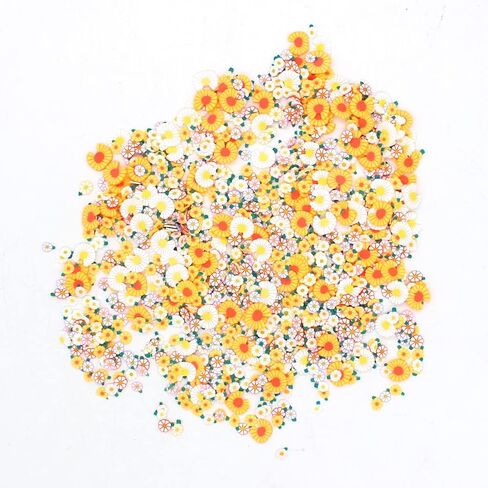 KSCRAFT 3D Polymer Slices Daisy Mix Shape Sequins for DIY Nail Art Supplies Paper Crafting Decoration Arts Crafts in Saudi Arabia