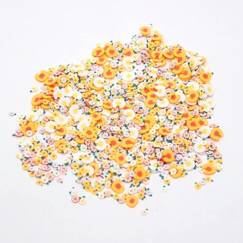 KSCRAFT 3D Polymer Slices Daisy Mix Shape Sequins for DIY Nail Art Supplies Paper Crafting Decoration Arts Crafts in Saudi Arabia