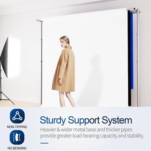 10x10ft Pipe and Drape Backdrop Stand, Double Crossbar, Heavy Duty Adjustable Background Frame with Metal Base for Parties Photography Wedding Photoshoot Decoration in Saudi Arabia