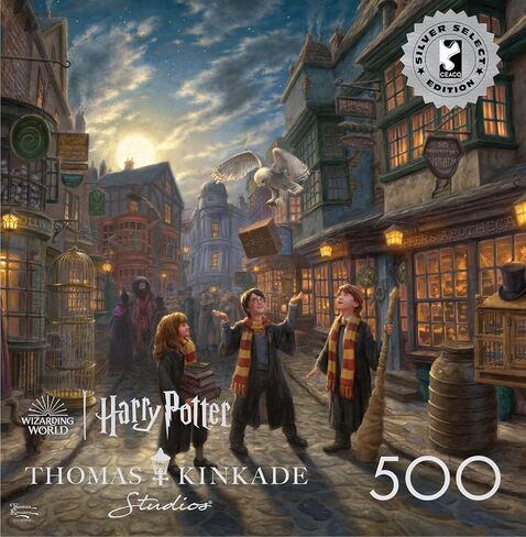 CEACO - Silver Select - TK Harry Potter - Diagon Alley - 500 Piece Jigsaw Puzzle for Adults Challenging Puzzle Perfect for Game Nights - Finished Puzzle Size is 21.25 x 15.00 in Saudi Arabia