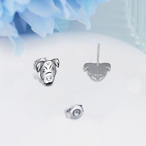 SVODEA Australian Shepherd Earrings 925 Sterling Silver Dog Stud Earrings Cute Animal Dog Jewelry Gifts for Girls Women Dog Lover in Saudi Arabia