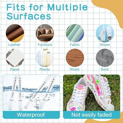 أقلام تحديد فنية بفرشاة ذات طرفين مكونة من 48 لونًا، أقلام تحديد صبغ جلدية ذات طرف مزدوج ساطعة مع صندوق تخزين، قلم صبغ أقلام فرشاة ذات طرف مزدوج لرسم التلوين، وإصلاح الأحذية من خدوش الأثاث in Kuwait