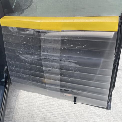 Window Tint Tools 2Pcs Car Door Panel Covers Waterproof Tinting Tools for Window Tinting Application - Black in Saudi Arabia