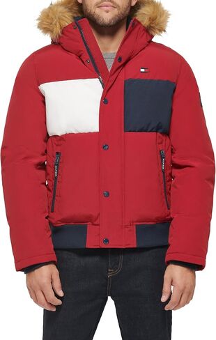 Tommy Hilfiger Men's Arctic Cloth Quilted Snorkel Bomber Jacket in Saudi Arabia