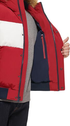 Tommy Hilfiger Men's Arctic Cloth Quilted Snorkel Bomber Jacket in Saudi Arabia