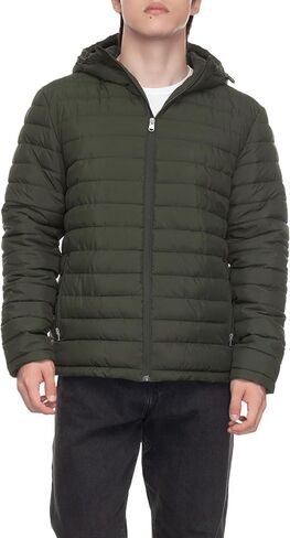 Rokka&Rolla Men's Lightweight Water-Resistant Quilted Puffer Jacket in Saudi Arabia