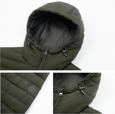 Rokka&Rolla Men's Lightweight Water-Resistant Quilted Puffer Jacket in Saudi Arabia