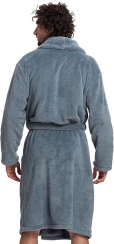 Mad Dog Mens Fleece Sherpa Robe for Men - Fluffy Bathrobe, Lightweight, Full Length Winter Robe, House Coat in Saudi Arabia