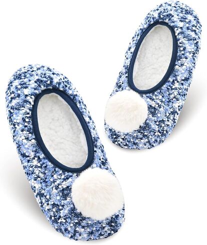 Keyela Womens Cozy&Warm Slipper Socks with Grippers-House Socks in Kuwait